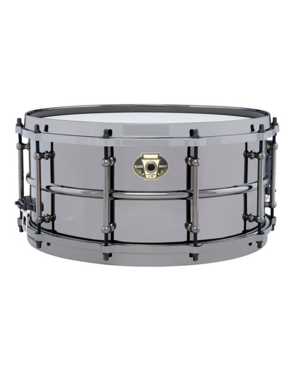 Ludwig 14" x 6.5" Brass Black Magic Snare Drum, Tube Lugs