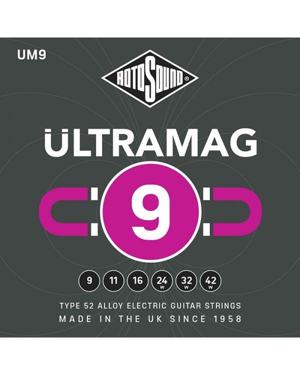 Rotosound Ultramag Super Light 9-42 Electric Guitar Strings 