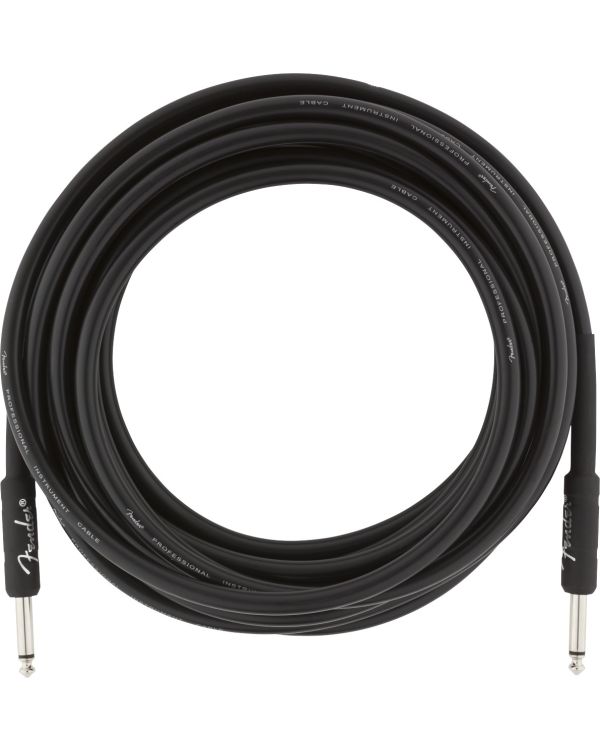 Fender Professional Series Instrument Cable, 18.6ft Black