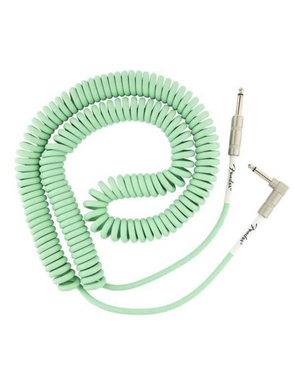 Fender Original Series Coil Cable Straight-Angle 30ft Surf Green