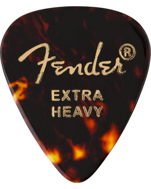 Fender 351 Shape Extra Heavy Classic Picks 12 Pack, Tortoise Shell 