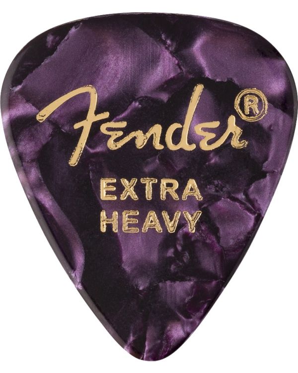 Fender 351 Shape Extra Heavy Premium Picks 12 Pack, Purple Moto