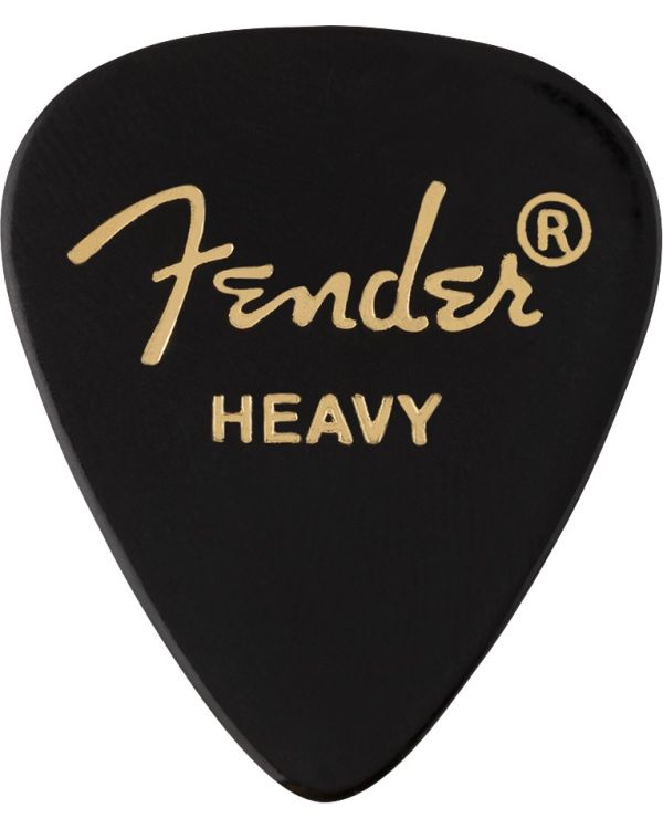 Fender 351 Shape Heavy Premium Picks 12 Pack, Black