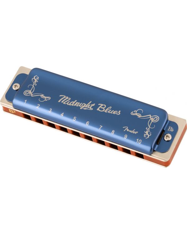 Fender Midnight Blues Harmonica, Key of B Flat