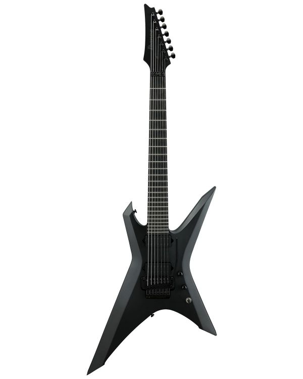 Ibanez Iron Label XPTB720 7-String Guitar, Black Flat