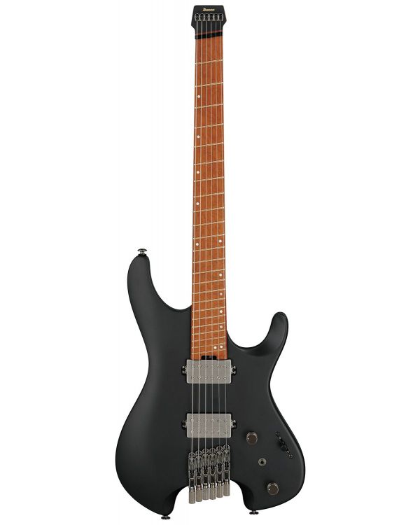 Ibanez QX52-BKF Q Series Headless HH Guitar, Black Flat