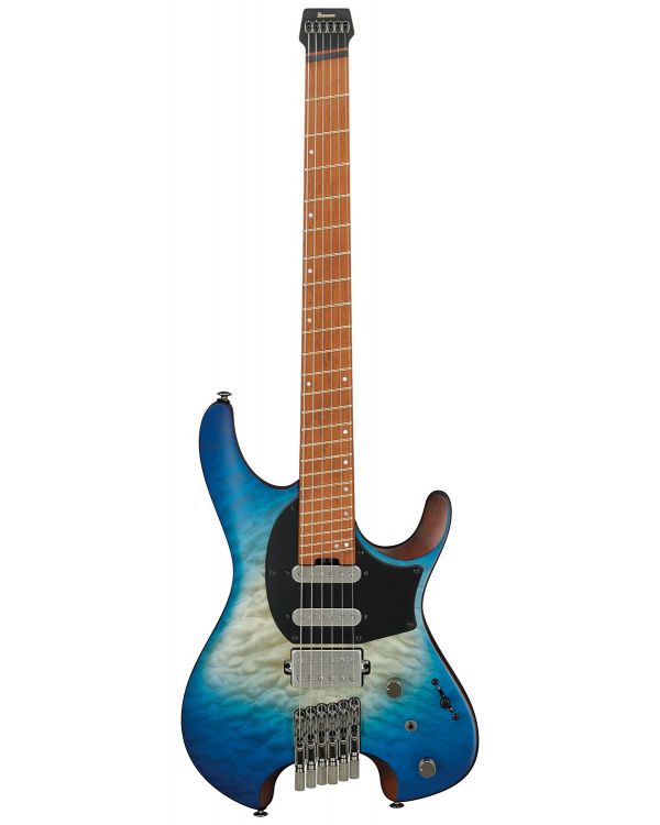 Ibanez QX54QM-BSB Q Series Headless Guitar HSS, Blue Sphere Burst