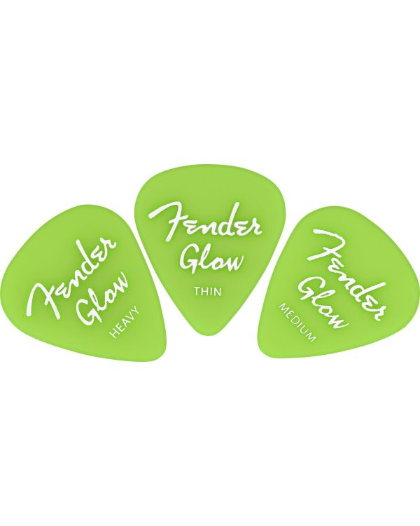 Fender Glow In The Dark 351 Picks, 12 Pack Variety