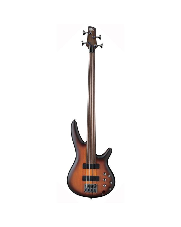 Ibanez SRF700 Fretless Bass, Brown Burst Flat