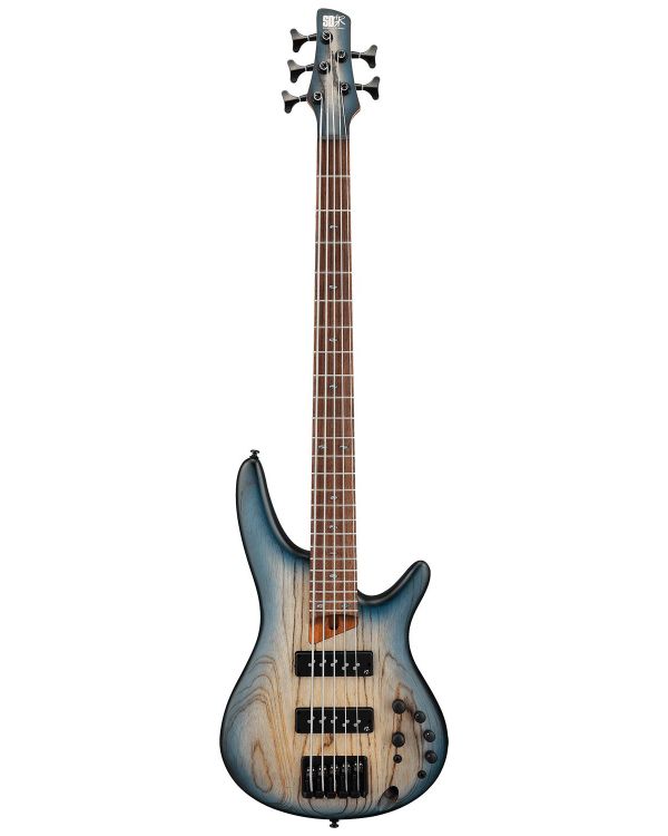 Ibanez SR605E-CTF 5-String Electric Bass, Cosmic Blue Starburst Flat