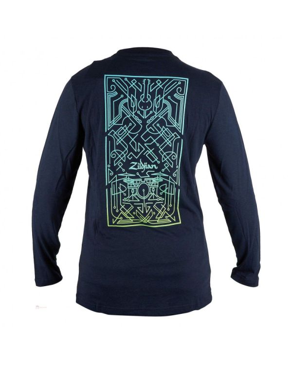 Zildjian Art Deco Long Sleeve T-Shirt Medium