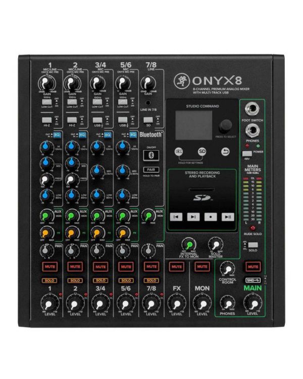 Mackie ONYX 8 8-Channel Analogue Mixer with Multi-Track USB 