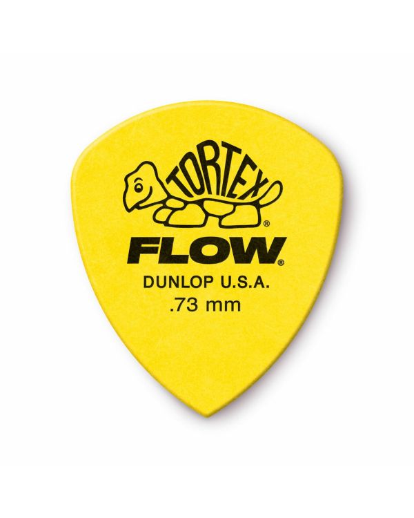Dunlop Tortex Flow Yellow 0.73mm Players (12 Pack)
