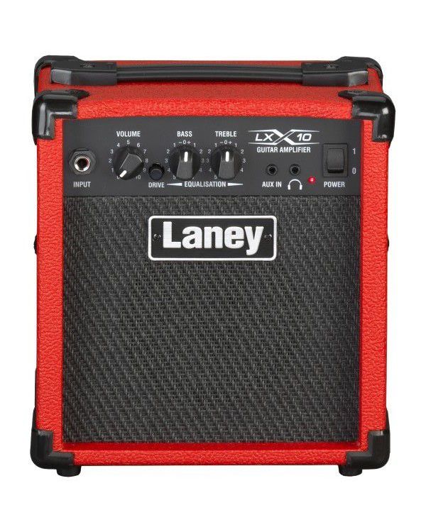 Laney LX10-RED 10 Watt Guitar Combo Amp, Red