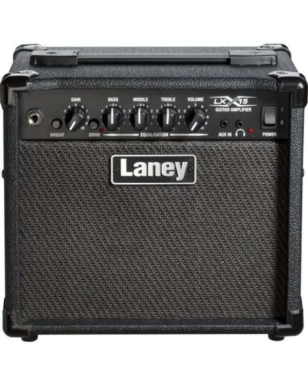 Laney LX15 15 Watt Guitar Combo Amp, Black