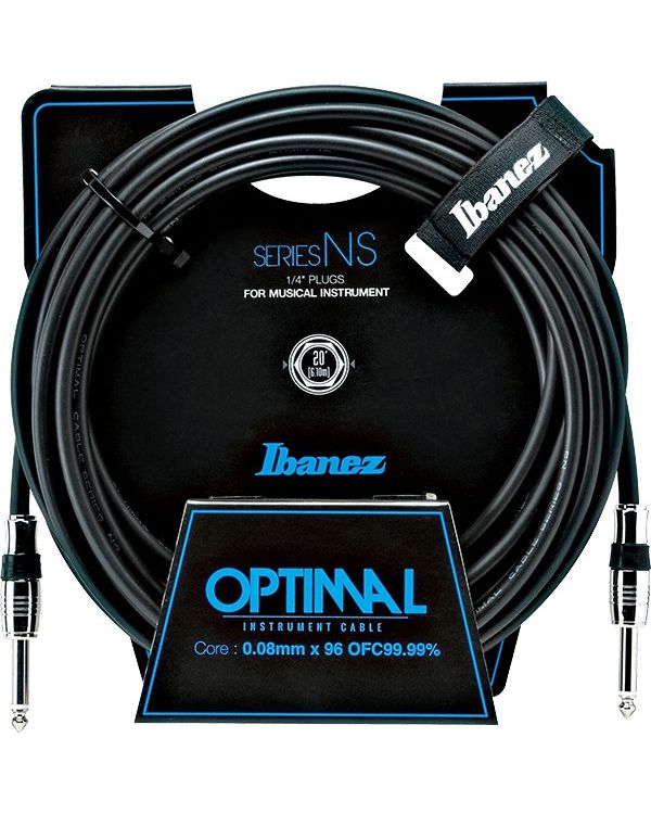 Ibanez NS20 GUITAR INSTRUMENT CABLE 2 Straight plugs 20ft