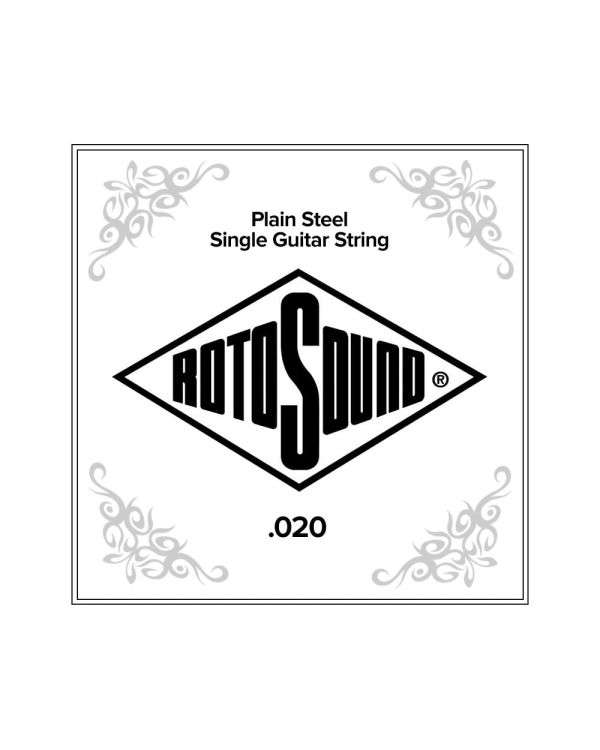 Rotosound NP020 Plain Steel Single Electric Guitar String, .020