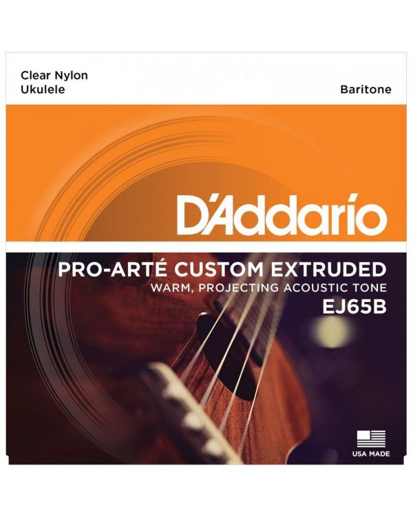 D'Addario EJ65B Pro-Arte Custom Extruded Nylon Ukulele Strings Baritone