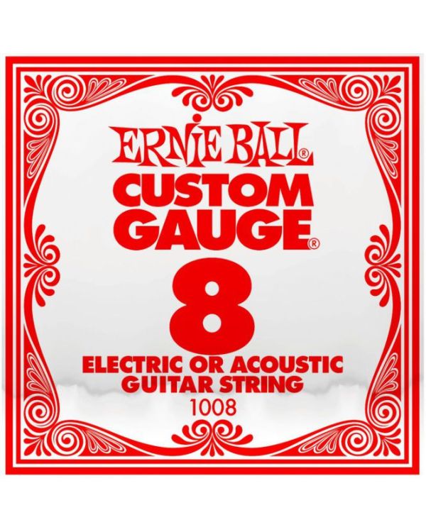 Ernie Ball 1008 .008 Single Plain Steel String