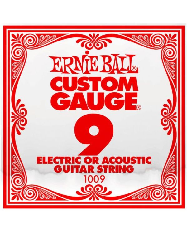 Ernie Ball 1009 .009 Single Plain Steel String