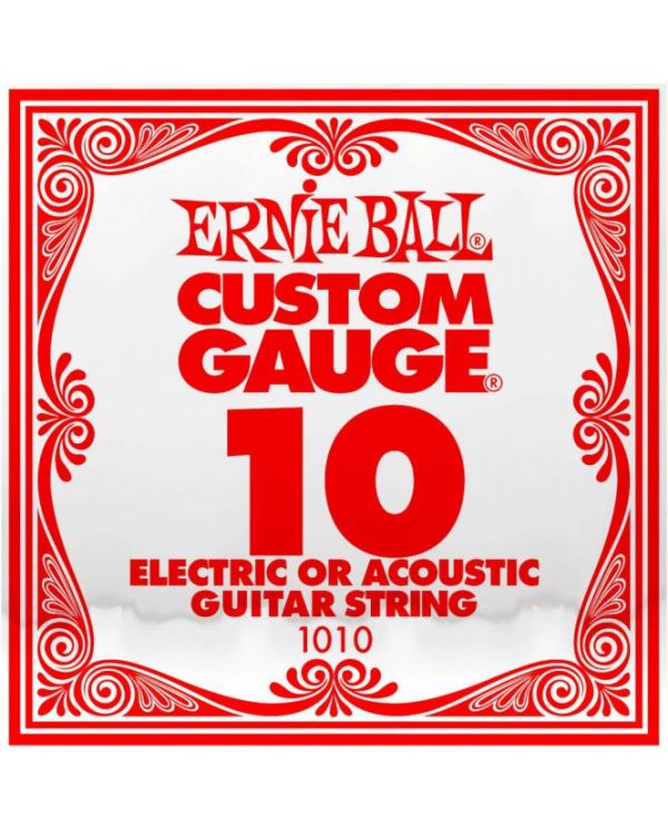 Ernie Ball 1010 .010 Single Plain Steel String