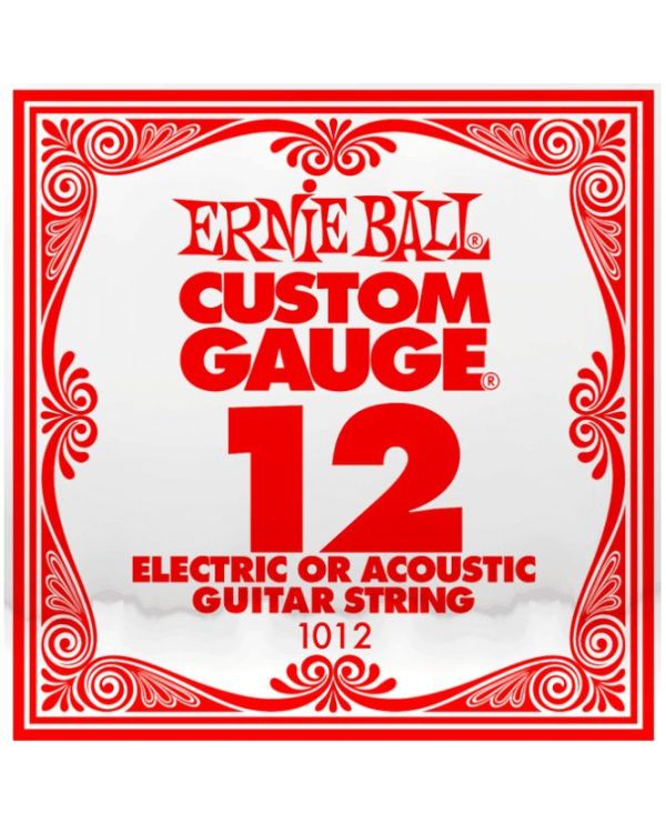 Ernie Ball 1012 .012 Single Plain Steel String