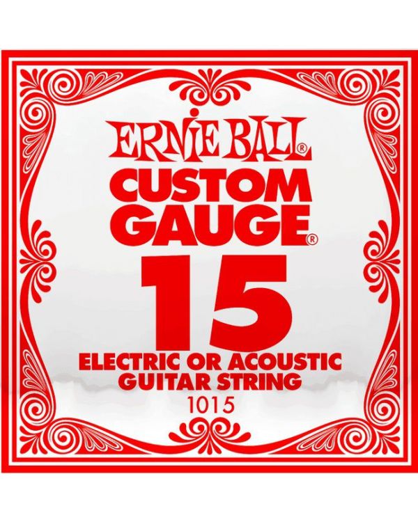Ernie Ball 1015 .015 Single Plain Steel String