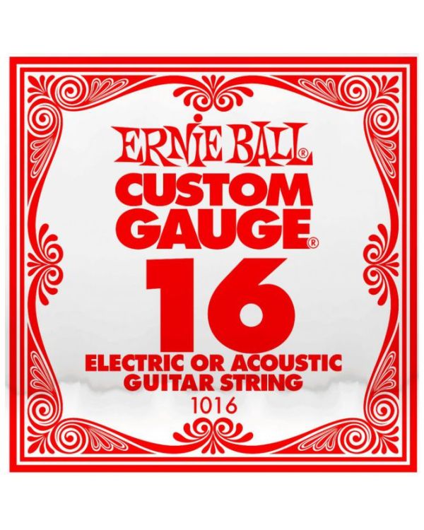 Ernie Ball 1016 .016 Single Plain Steel String