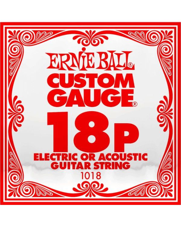 Ernie Ball 1018 .018 Single Plain Steel String