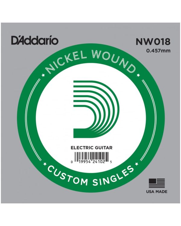 D'Addario XL Nickel Wound .018 Electric Guitar Single String