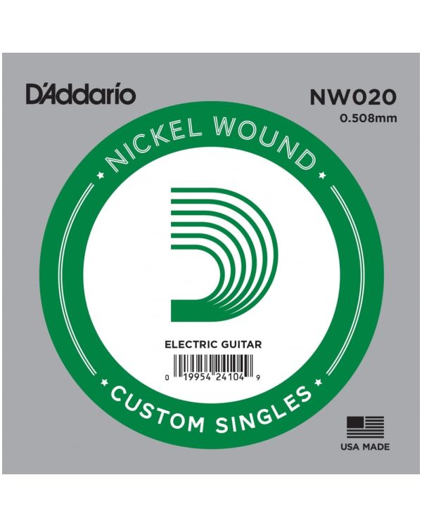 D'Addario XL Nickel Wound .020 Electric Guitar Single String