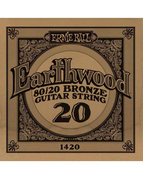 Ernie Ball 1420 .020 Earthwood Acoustic 80/20 Bronze