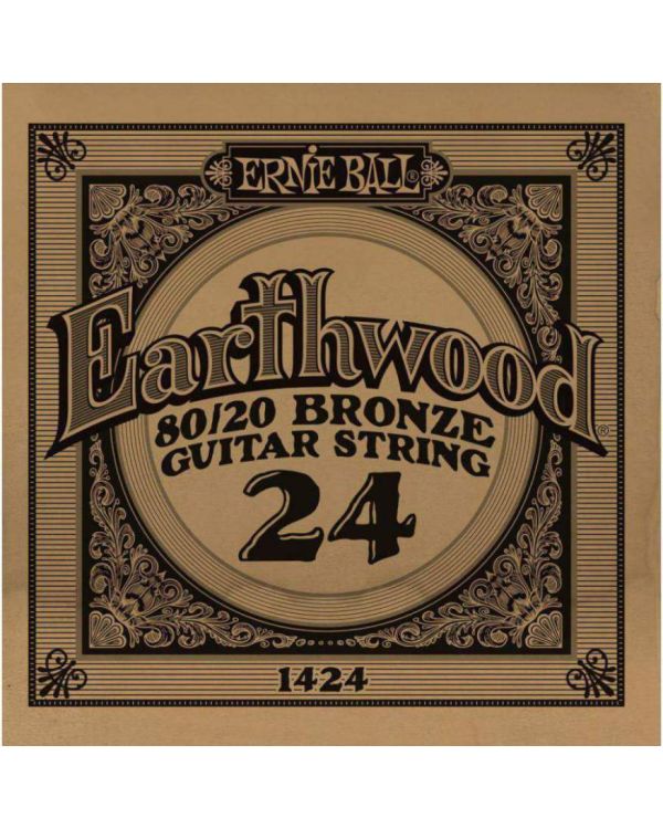 Ernie Ball 1424 .024 Earthwood Acoustic 80/20 Bronze