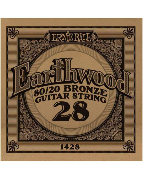 Ernie Ball 1428 .028 Earthwood Acoustic 80/20 Bronze
