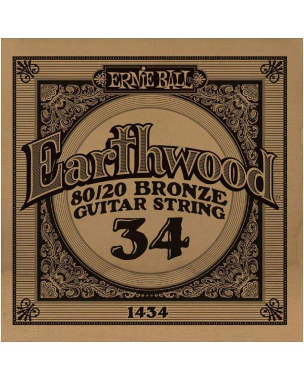 Ernie Ball 1434 .034 Earthwood Acoustic 80/20 Bronze
