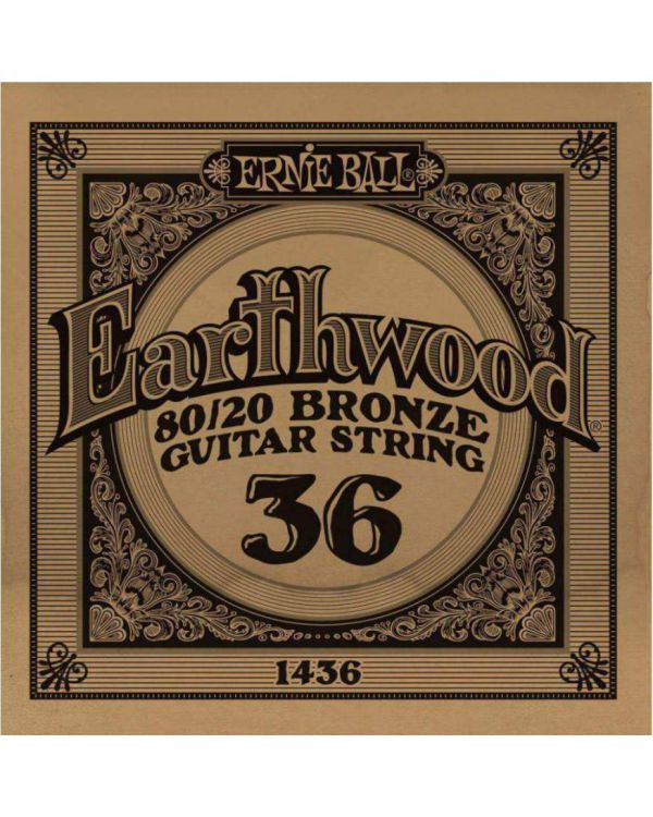 Ernie Ball 1436 .036 Earthwood Acoustic 80/20 Bronze
