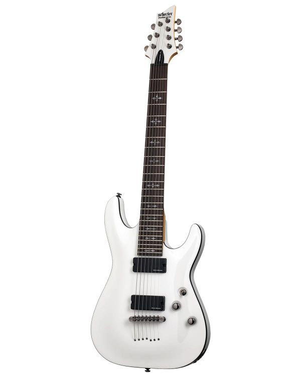 Schecter Demon-7 7-String Electric Guitar, Vintage White