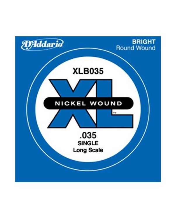 D'Addario XLB035 Nickel Wound XL Bass Single String .035 Long Scale