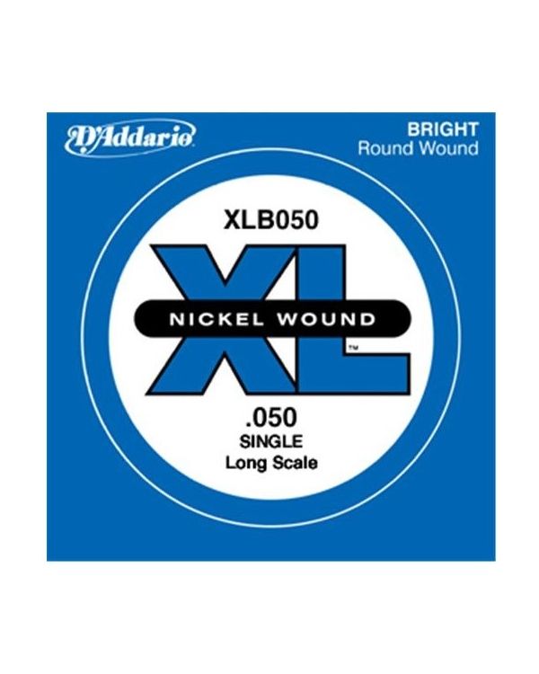 D'Addario XLB050 Nickel Wound XL Bass Single String .050 Long Scale