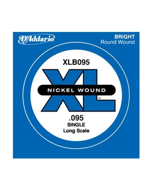 D'Addario XLB095 Nickel Wound XL Bass Single String .095 Long Scale