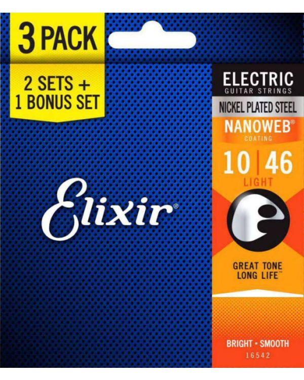 Elixir Nanoweb Electric Strings 10-46 3for2 Special Price