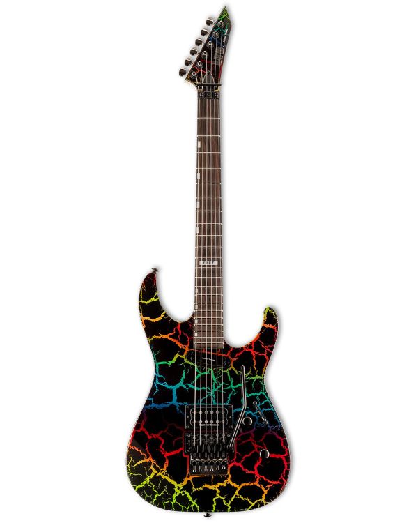 ESP LTD Mirage Deluxe 87 Guitar, Rainbow Crackle