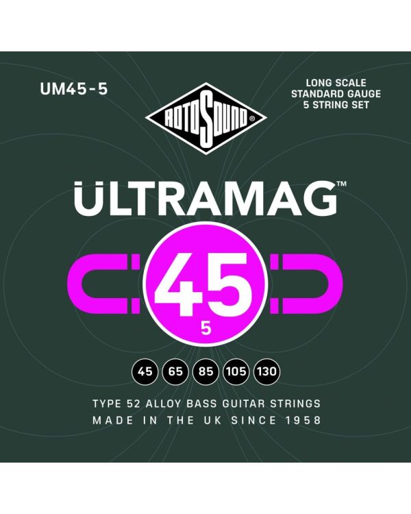 Rotosound UM45-5 Ultramag 45-130 Alloy 52 Bass Strings