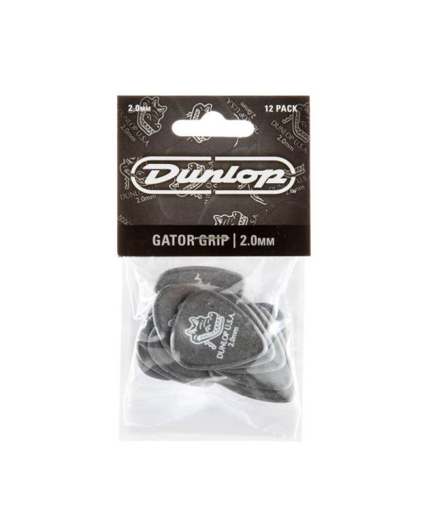 Dunlop 2.00mm Gator Grip Standard Guitar Pick Player 12 Pack
