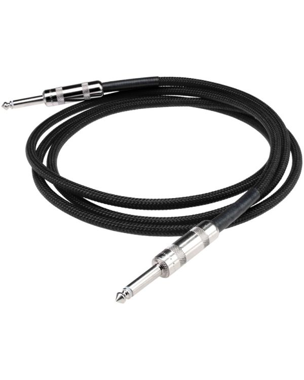 DiMarzio Overbraid Instrument Cable, Straight, 18ft, Black