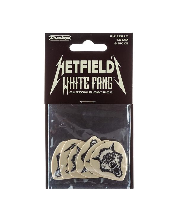 Dunlop Hetfield White Fang Custom Flow 1.0mm Guitar Picks (6 Pack)