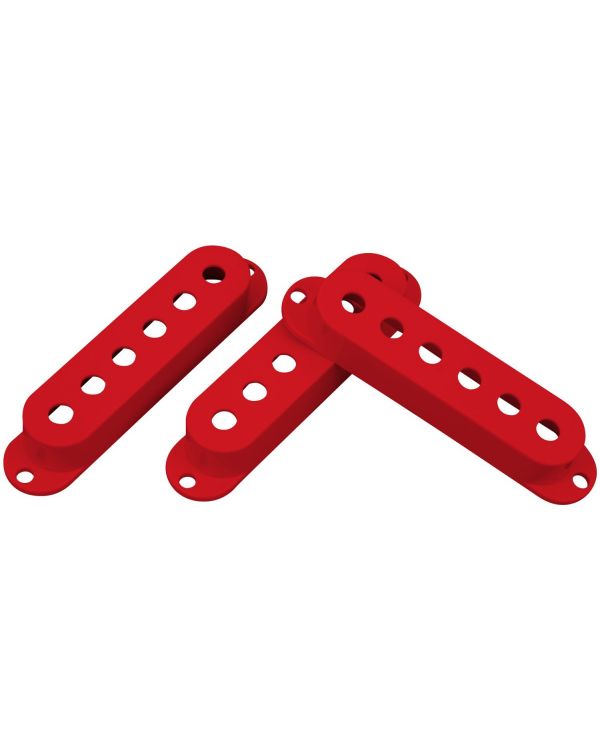 DiMarzio Pro Parts Strat Pickup Covers, 3 Pack, Red
