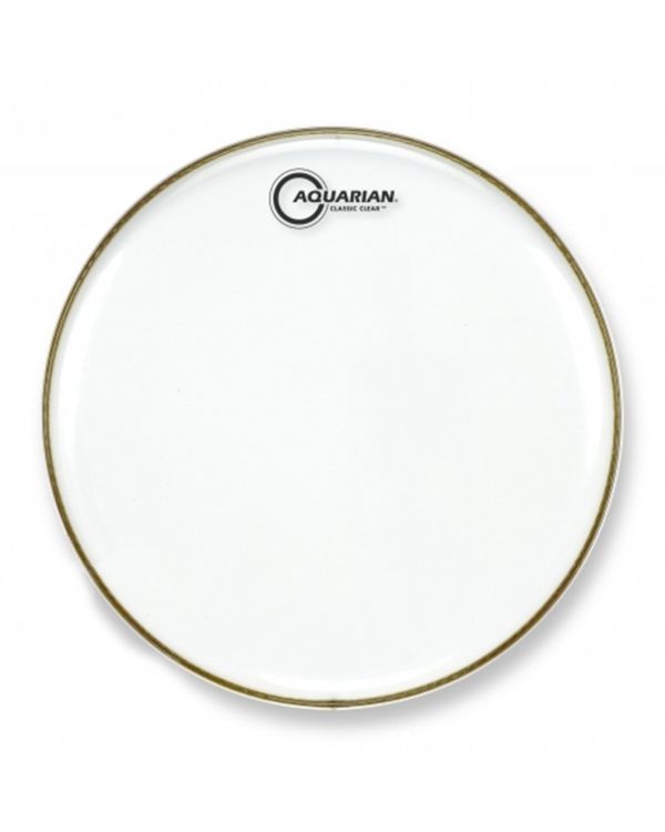 Aquarian 10" Classic Clear Resonant Gloss White Drumhead