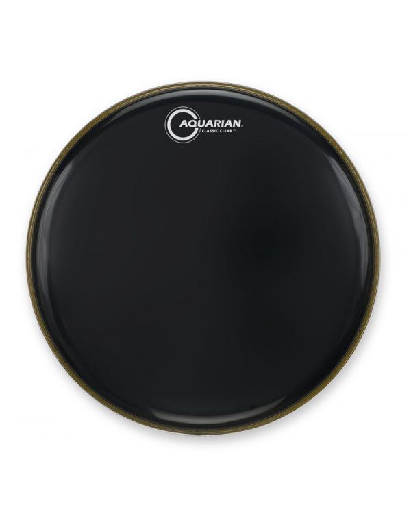 Aquarian 16" Classic Clear Resonant Black Drumhead