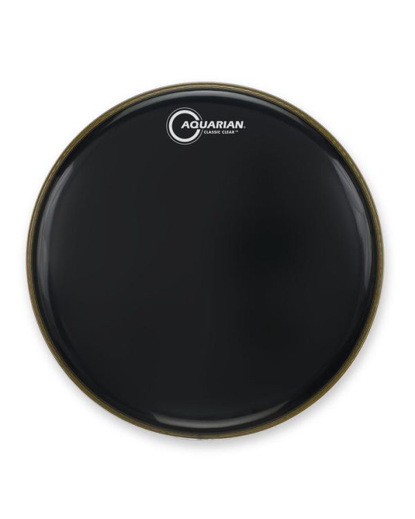 Aquarian 18" Classic Clear Resonant Black Drumhead